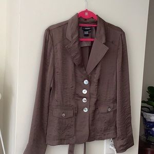 NWOT brown light blazer